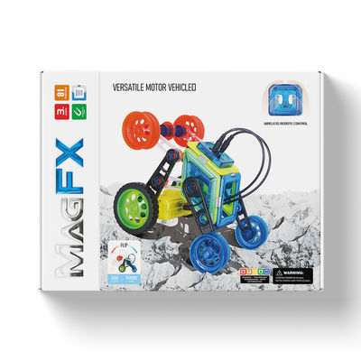 DIY Puzzle Toys Magnetische blokken sets veelzijdige vormen Magnetische bouwtegels met wiel