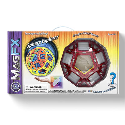 Geometrische Intelligente Magnetische Gebouwtegels Set Kleur Venster Educatieve Kit