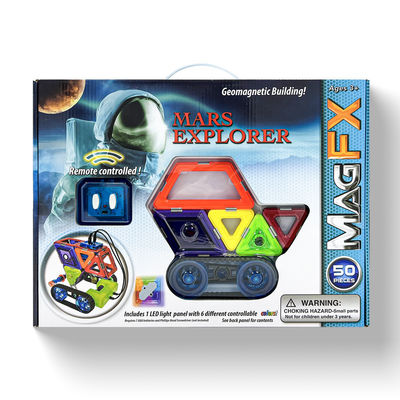 Mars Explorer Magnetische blokken sets voor 5 jaar +, Magnetische tegel bouw set