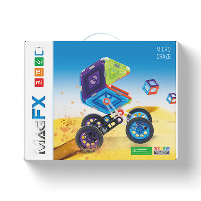 70 stukken Puzzle Toy Magnetische blokken sets, Magnetische tegel bouw set Eco-vriendelijk