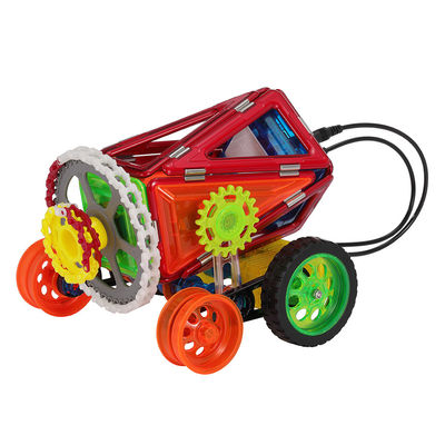 STEM leren Magnetische speelgoed auto's met afstandsbediening Magnetische tegels speelgoed voor kinderen