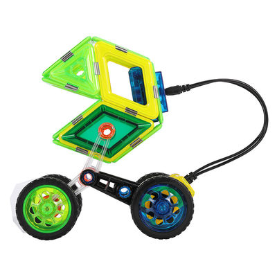 Creative plastic cadeau magnetische tegels afstandsbediening auto magnetische speelblokken