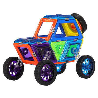 Jeepvormen Magnetische bouwstenen met wielen Magnetische tegels Accessoires