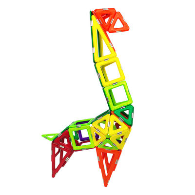 OEM ODM 3D Magnetische tegels Dieren Giraffe structuur Magnetische blokken sets voor kinderen
