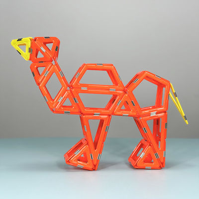 Kinderen Educatieve Kamel Diermodel Magnetische tegels Diy Assembly Magnet Speelgoed