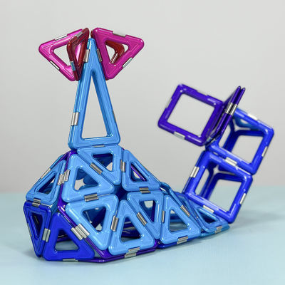 Eco-vriendelijke magnetische tegels Dieren Walvis 3D-constructie Beste geschenk speelgoed voor kinderen