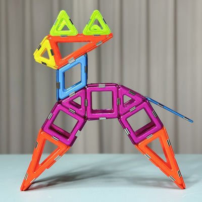 Kleurrijke kinderen Magnetische blokken Dieren Bouwstenen Sika Herenstructuur