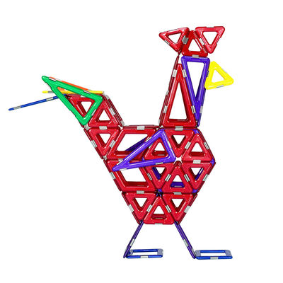 Kleurrijke haan dier Magnetische tegels Magnetische blokken Speelgoed voor krachtig leren
