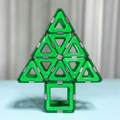Creatief Puzzle Toy 3D Magnetische Gebouwtegels Kerstboomblokken Voor Kinderen