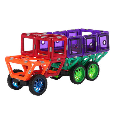 MAGFX Grappige zware vrachtwagen Structuren Magnetische gebouwtegels Magneet speelgoed voor kinderen