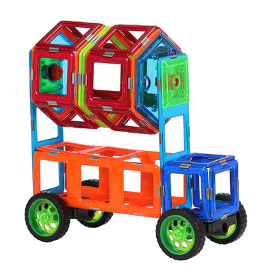 Onderwijs Magnetische blokken Brandstof Tanker Truck Magnetische tegels Truck 3D-constructie