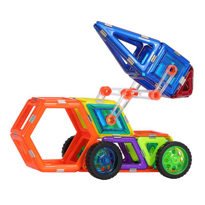 3D creatieve raketvoertuig Magnetische bouwstenen Auto speelgoed glad oppervlak