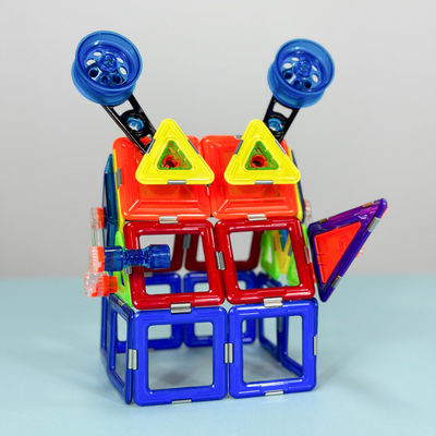 OEM Kleurrijke magnetische wetenschapstegels Puzzel speelgoed Mecha Huis Monster vormen