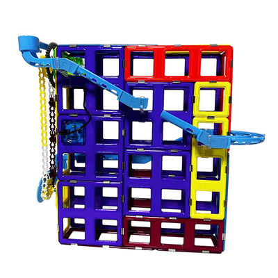 Creative Magnetic Tiles Track voor racewagens, magnetische blokken speelgoed 3D Constructie